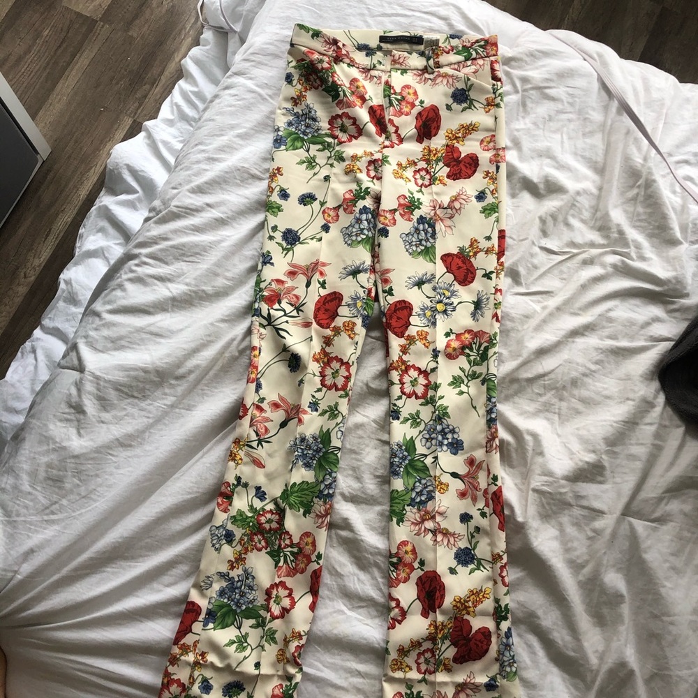 Zara floral pants